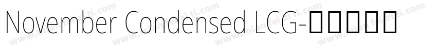November Condensed LCG字体转换